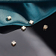 BENECREAT 20PCS 18K Gold Plated Spacer Beads Clover Shape Brass Beads for Bracelet Necklace DIY Jewelry Making - 5x5x3mm KK-BC0005-35G-6