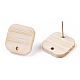 Risultati di orecchini a bottone in legno di frassino EJEW-N017-011J-3