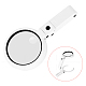 ABS Plastic Handheld and Desktop Foldable Illuminated Magnifier AJEW-L073-06-3