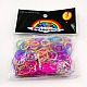 DIY Fluorescent Neon Rubber Loom Bands Refills with Bands and Accessories X-DIY-R010-M-2