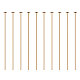 Штифты с плоской головкой из латуни Benecreat KK-BC0004-01-0.7x35-1