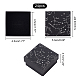 SUPERFINDINGS 24pcs Cardboard Jewelry Boxes 5.3x5.3cm Hot Stamping Jewelry Cardboard Boxes with Sponge Constellation Pattern Gift Packaging Boxes for Rings Pendants Earrings Necklaces CON-FH0001-50-4
