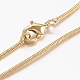 Collares de cadena de serpiente redonda de latón X-MAK-L009-08G-1
