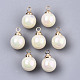 Colgantes de perlas de imitación de acrílico OACR-N010-020D-01-2