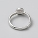 925 verstellbarer Ring aus Sterlingsilber.&nbsp;DIY-WH0888-141P-01-2