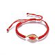 (vendita in fabbrica di feste di gioielli) braccialetti di perline intrecciati con cordino di nylon regolabile BJEW-N303-02A-4