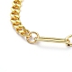 Brass Curb Chain/Paperclip Chain Necklaces NJEW-JN02781-01-2
