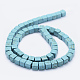 Chapelets de perles en turquoise synthétique X-TURQ-F009-02-6x6mm-2