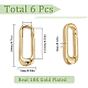 6 шт. латунные пружинные кольца для ворот sunclue KK-SC0003-85-2