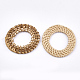Handmade Reed Cane/Rattan Woven Linking Rings WOVE-T005-03A-2