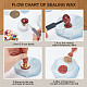 DELORIGIN Elegant Rose Wax Sealing Stamp AJEW-WH0208-887-4