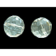 Clear Faceted Round Glass Loose Beads X-GS017-01-1