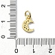Подвески из латуни с микро-паве на тему луны KK-H475-57G-03-3