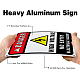 Panneaux d'avertissement en aluminium protégés contre les UV et étanches AJEW-GL0001-01A-05-4