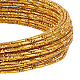 BENECREAT 12 Gauge/2mm Textured Engraved Gold Wire 33 Feet/10m Embossed Aluminum Craft Wire for Ornaments Making and Other Jewelry Craft Work AW-BC0003-08A-6
