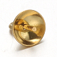 Revestimiento iónico (ip) 304 taza de acero inoxidable perla clavija fianzas alfileres colgantes STAS-G170-16G-6mm-1