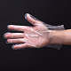使い捨て手袋  ポリエチレン手袋  透明  26.5x25.5cm  100個/袋 AJEW-E034-87-1