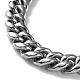 304 Stainless Steel Cuban Link Chain Necklaces NJEW-P288-27P-3