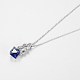 925 подвесные стерлингового серебра ожерелья SWARJ-BB33789-A-5