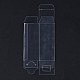 長方形の透明なプラスチックのPVCボックスギフト包装  防水折りたたみボックス  おもちゃやカビ用  透明  箱：4x4x10センチメートル CON-F013-01C-2