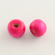 Perles en bois naturel teint WOOD-Q006-10mm-11-LF-1