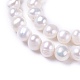 Fili di perle di perle d'acqua dolce coltivate naturali PEAR-L021-17A-01A-2