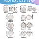 Dicosmetic 10 pz 5 stile 304 ciondoli medaglione diffusore in acciaio inox STAS-DC0007-57-4