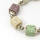 Lava Beads Bracelets BJEW-D260-1-2