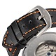 ステンレス鋼の革の腕時計  機械式時計  ブラック＆オレンジ  265x20~24mm、頭を見て：52x60x15mm WACH-A002-11-5