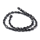 Natural Black Larvikite Beads Strands G-Z006-A03-3
