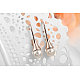 Real Rose Gold Plated Eco-Friendly Alloy Pearl Dangle Earrings EJEW-AA00251-RG-3