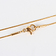 304 Halskette aus Edelstahl X-STAS-P045-17G-1