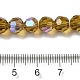 Chapelets de perles en verre transparent électrolytique EGLA-A035-T8mm-L04-4