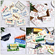 Superdant tarjetas temáticas de agradecimiento y sobres de papel DIY-SD0001-01D-5
