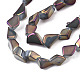 Electroplate Glass Beads Strands EGLA-T024-01A-07-3