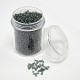 1 Box Frosted Transparent 12/0 Glass Seed Beads DIY Loose Spacer Mini Glass Seed Beads SEED-X0008-12-M26-B-2