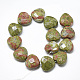 Natural Unakite Beads Strands G-S357-E02-04-2