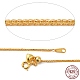 925 collar de cadenas de trigo de plata esterlina para mujer STER-I021-02A-G-1