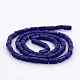 Imitation Jade Glass Faceted Cuboid Beads Strands GLAA-A028A-03-2