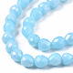 Chapelets de perles en verre opaques EGLA-T008-16D-3