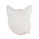 猫の顔の DIY シリコンモールド  レジン型  UVレジン用  エポキシ樹脂加飾製作  ホワイト  174x162x21mm  内径：140x153mm AJEW-D052-04-5