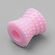 Perles acryliques opaques et bosselées à grands trous X-SACR-Q190-09-3