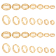 Ph pandahall 28 pièces cadre de perles rondes en or 14 carats KK-PH0005-07-1