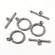 Tibetan Style Alloy Toggle Clasps X-LF1298Y-3