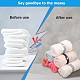 GORGECRAFT 14 Inch 10Pcs 2 Colors Organizers for Linen Closet Bed Sheet Organizer Keepers Elastic Band with Buttonholes Roll-up Clothes Storage Label Bands Sheet Fasten Straps for Wardrobe Space Saver FIND-GF0004-18-7