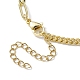 Brass Curb & Paperclip Chains Bracelet Making BJEW-JB10030-01-3