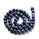 Lapis lazuli naturales hebras de perlas redondas G-E262-01-8mm-3