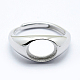 925 Sterling Silber Finger Ring Komponenten STER-G027-02P-1