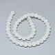 Chapelets de perles en agate blanche naturelle G-D0005-28-8mm-2
