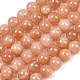 Natürliche sunstone Perlen Stränge&nbsp;G-G342-A03-9mm-2